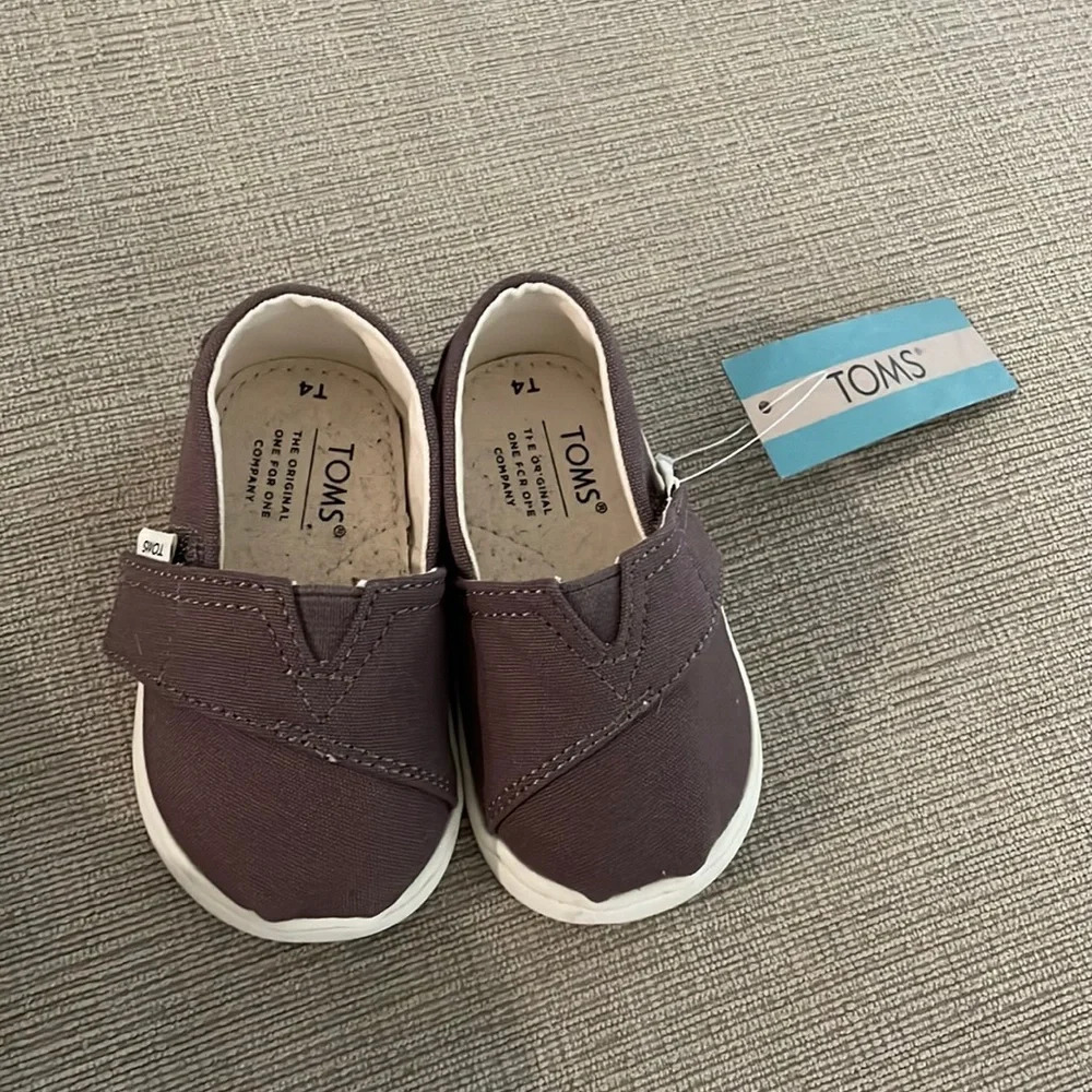 Toms Tiny Belmont Ash Canvas NEW
